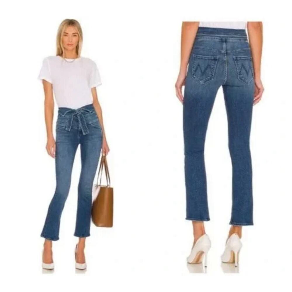 MOTHER The Triple Stack Insider Ankle Jeans 25 Chick Flick
